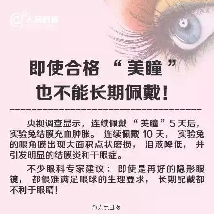 愛(ài)漂亮的你，知道美瞳危害有多大嗎？